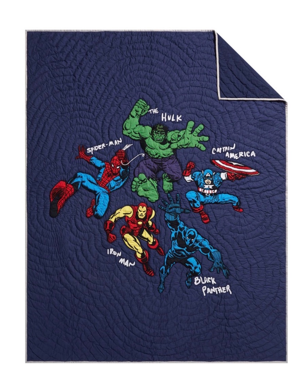 Pottery Barn Kids Full/Queen Marvel Superheroes Quilted Cotton Quilt 86x86